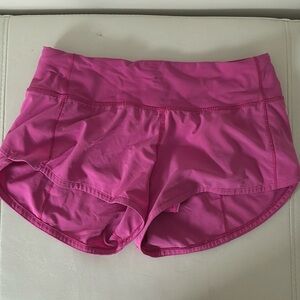Sonic pink low rise speed up shorts size 2